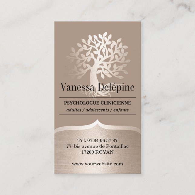 Psychologist Gold Tree Professional Appointment (Front)