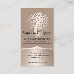 Psychologist Gold Tree Professional Appointment Card