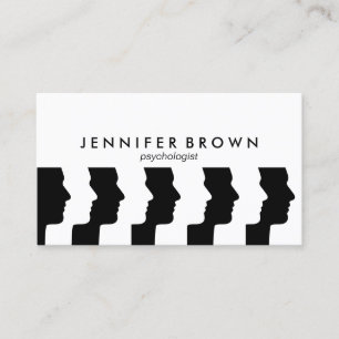 Psychologist Human Faces Brain Mind Meditation Business Card
