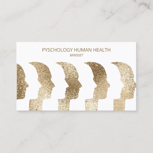 Customizable Psychologist Human Faces Mind faces Business Card