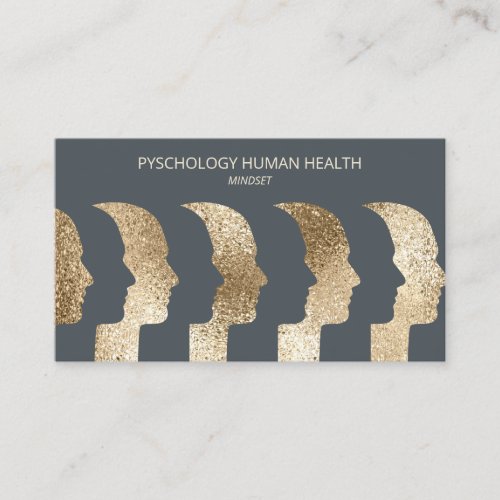 Psychologist Human Faces Mindset Sophisticated Business Card