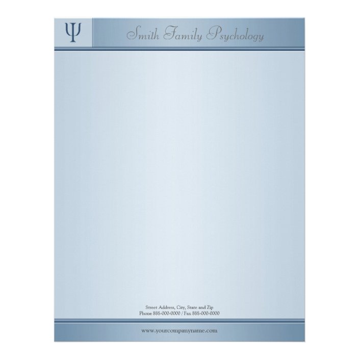 Psychologist Letterhead | Zazzle.com