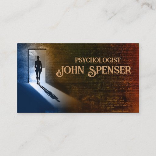 Customizable Psychologist business card