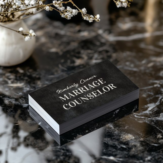 Psychologist Marriage Counselor Smooth Fur Texture Business Card (Perfect for business)
