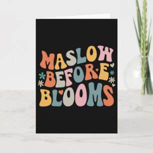 Psychologist Maslow Before Bloom Sped Teacher Clro Card