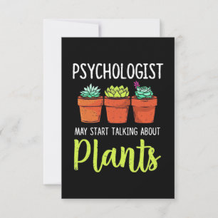 Psychologist May Start Taking About Plants RSVP Card