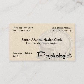 Psychologist Mental Health Business Card by Business_Creations at Zazzle