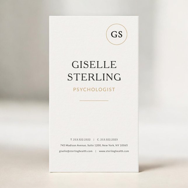 Psychologist Mental Health Professional  Business Card (Creator Uploaded)