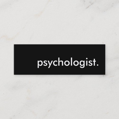 psychologist. business card