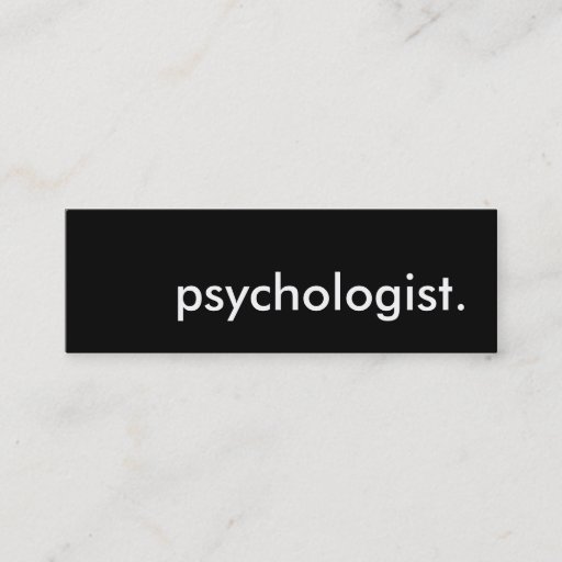 Customizable psychologist. business card