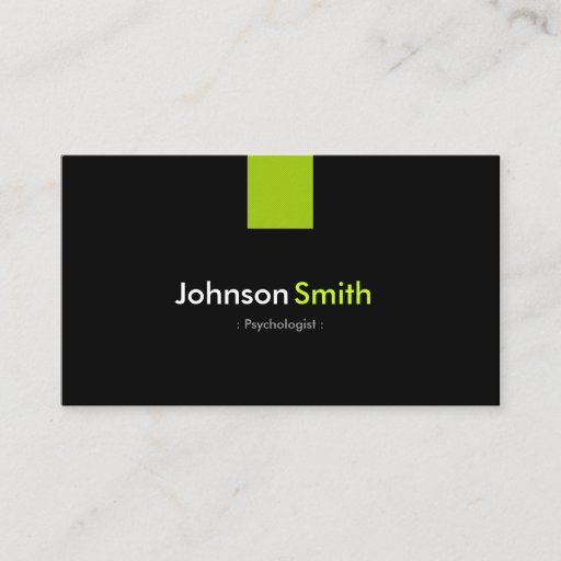 Customizable Psychologist Modern Mint Green Business Card Template