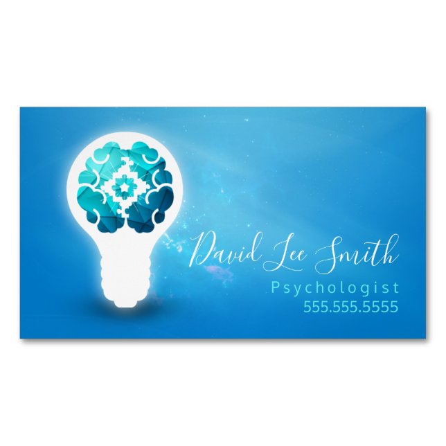 Psychologist / Neurologist Business Card Magnet (Front)