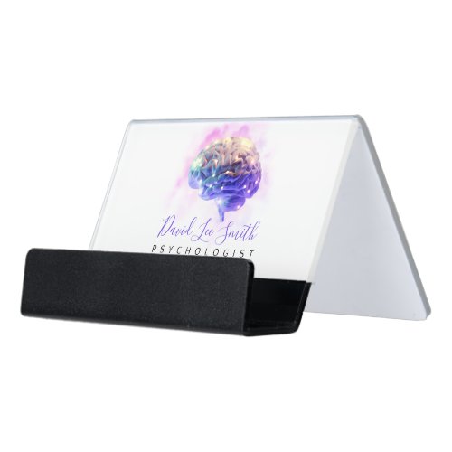 Psychologist  Neurologist Desk Business Card Hold Desk Business Card Holder