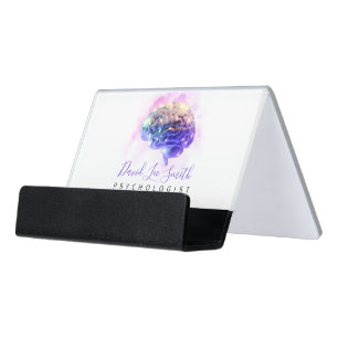 Psychologist / Neurologist Desk Business Card Hold Holder