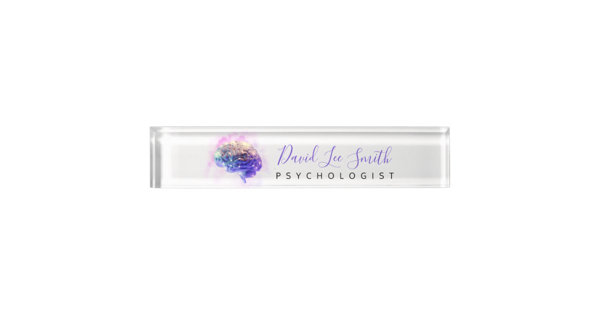 Psychologist / Neurologist Desk Name Plate Zazzle