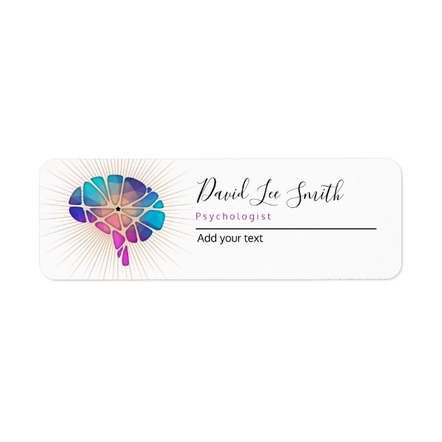 Psychologist / Neurologist Label (Front)