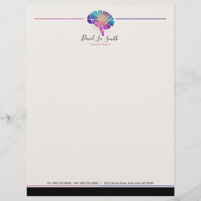 Psychologist / Neurologist Letterhead (Front)