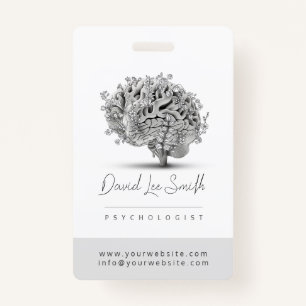 Psychologist / Neurologist Minimalist Badge