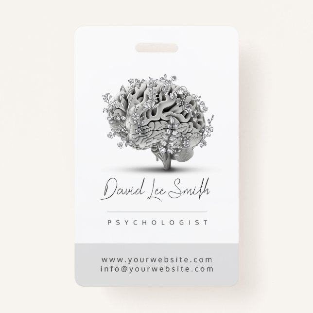 Psychologist / Neurologist Minimalist Badge (Front)