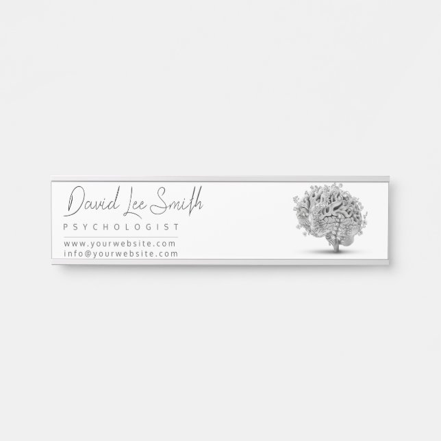 Psychologist / Neurologist Minimalist Door Sign (Front)