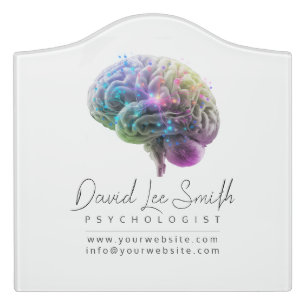 Psychologist / Neurologist Minimalist Door Sign