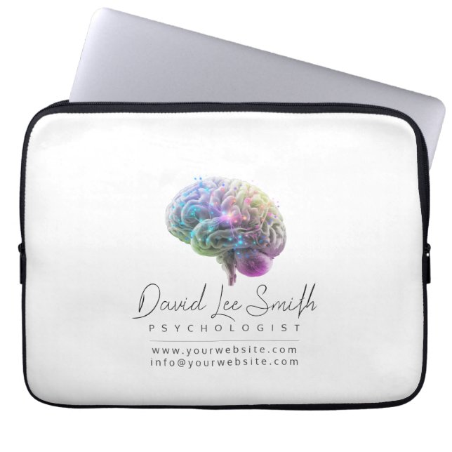 Psychologist / Neurologist Minimalist Laptop Sleeve (Front)