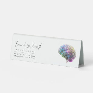 Psychologist / Neurologist Minimalist Table Tent