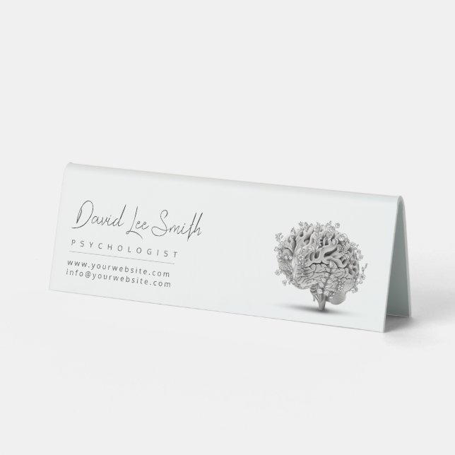 Psychologist / Neurologist Minimalist Table Tent (Front)