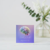 Psychologist / Neurologist Square Business Card (Standing Front)