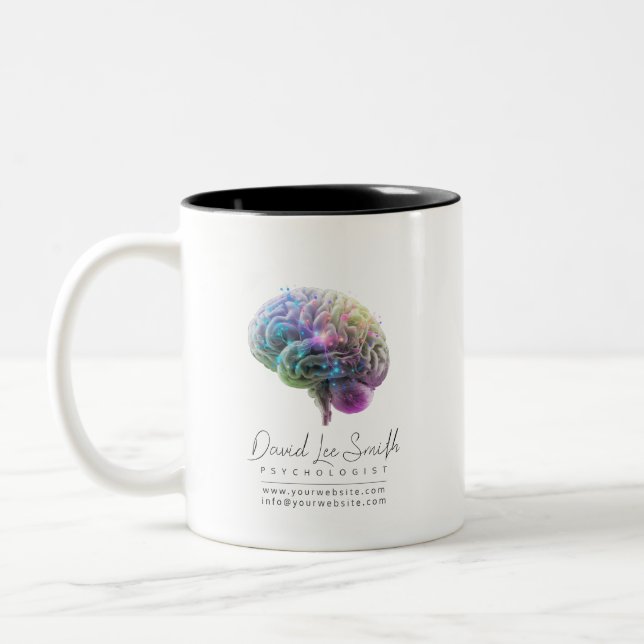 Psychologist / Neurologist Two-Tone Coffee Mug (Left)