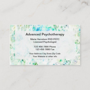 Psychologist Office And Clinic Business Card