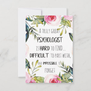 Psychologist Office Gift  Thank You Card