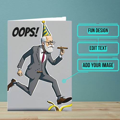 Psychologist or Counselor Freudian Slip Birthday Card