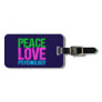 Psychologist Peace Love Psychology Luggage Tag