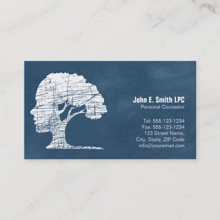 Psychologist Personal Counselor Business Cards | Zazzle.com