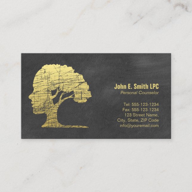 Psychologist Personal Counselor Psychiatrist Quote Appointment Card (Front)