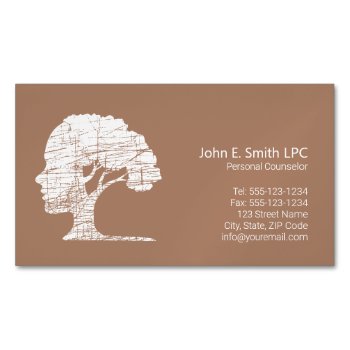 Psychologist Personal Counselor  Therapist Business Card Magnet by superdazzle at Zazzle