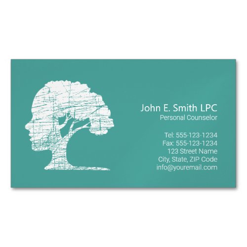 Psychologist Personal Counselor Therapist Business Card Magnet