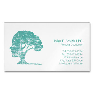 Psychologist Personal Counselor, Therapist Business Card Magnet