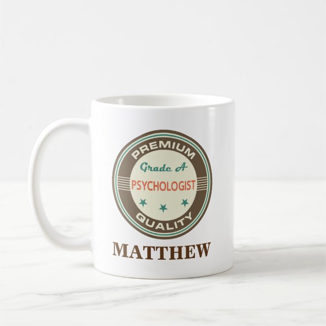 Psychologist Personalized Office Mug Gift (Left)