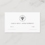 Psychologist Psi Symbol Appointment Card