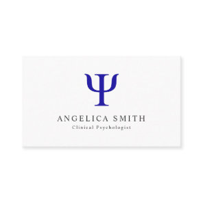 Psychologist Psi Symbol Business Card