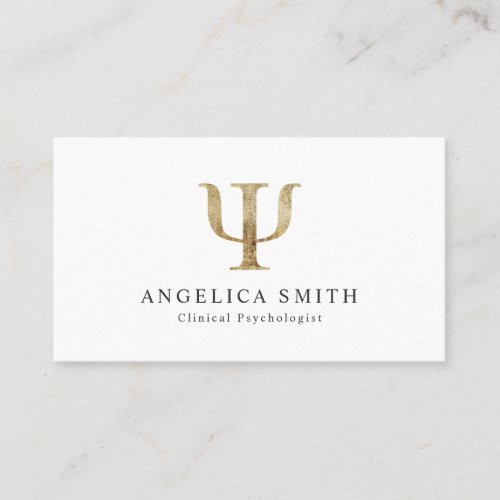 Psychologist Psi Symbol Business Card