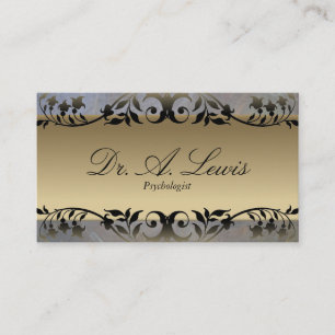 Psychologist & Psychiatrist Business Card - Floral