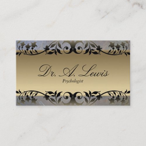 Psychologist &amp; Psychiatrist Business Card - Floral