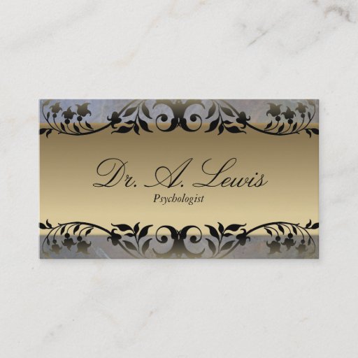 Customizable Psychologist &amp; Psychiatrist Business Card - Floral
