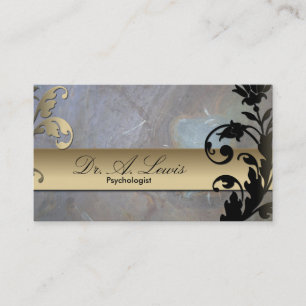 Psychologist & Psychiatrist Business Card - Floral