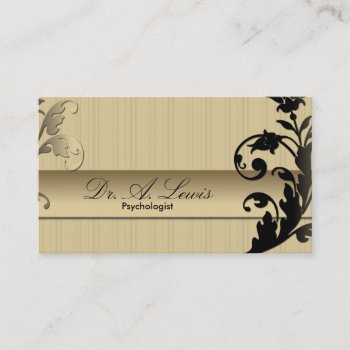 Psychologist & Psychiatrist Business Card - Floral by OLPamPam at Zazzle