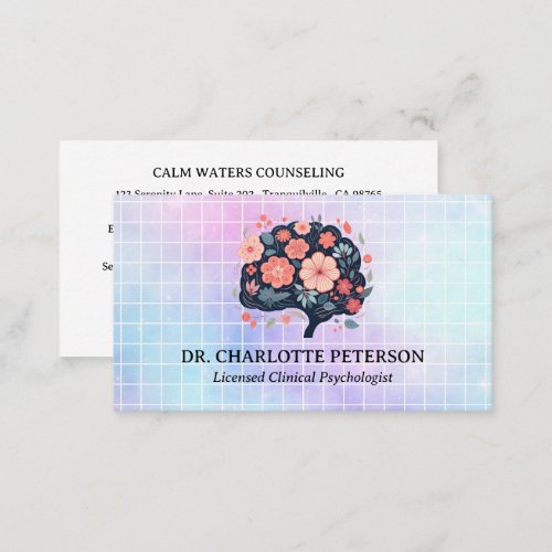 Psychologist Psychotherapy Counselor Business Card
