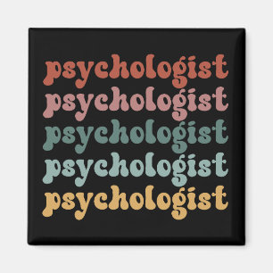 Psychologist Retro Psychology Student Graduation Magnet